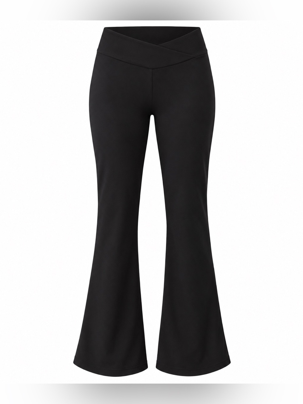 MotionWear Black Dance Yoga Flare Pants Medium Adult
